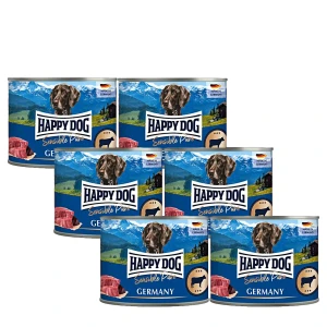Happy Dog Sensible Pur Germany Marha színhús konzerv 6x200g